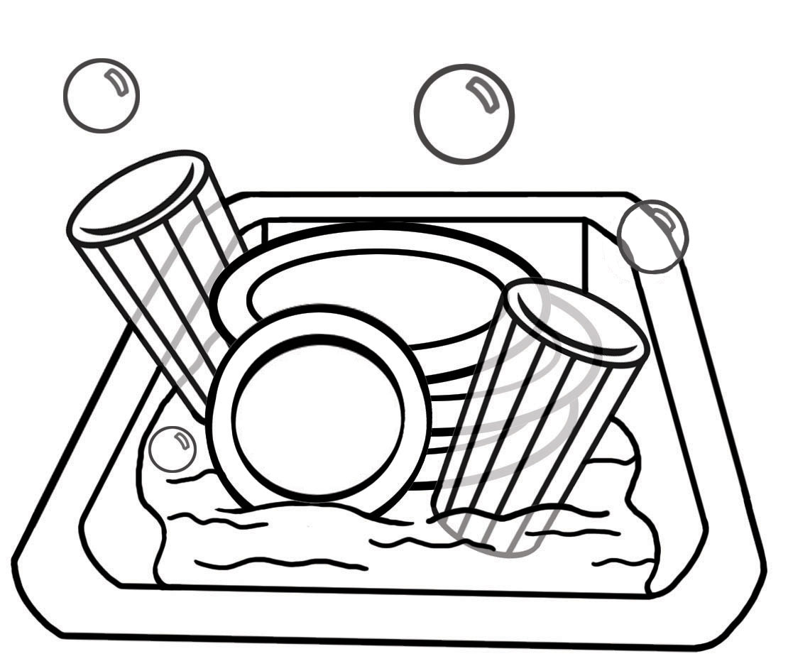 Collection of 14 free Dishes clipart basin bill clipart dollar sign.