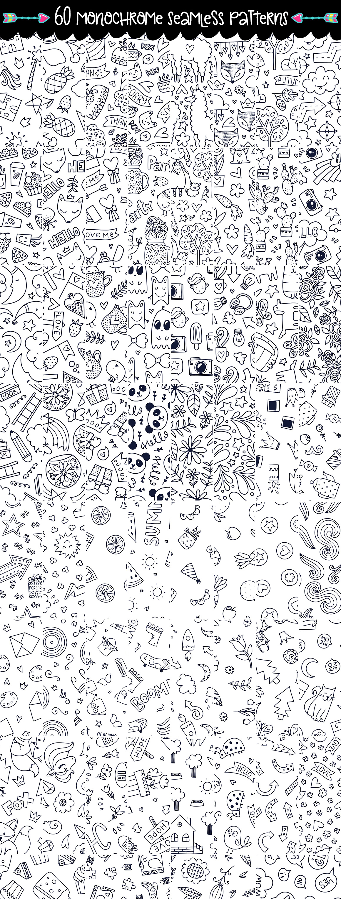 645 Doodles and Patterns.