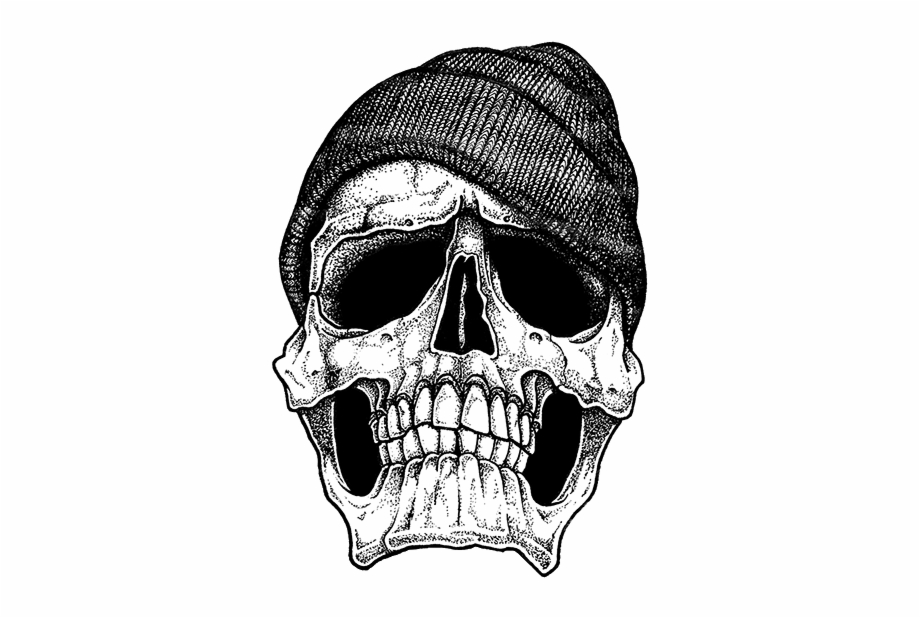 Dope Is My Hustle Gangster Skull Tattoo Designs.