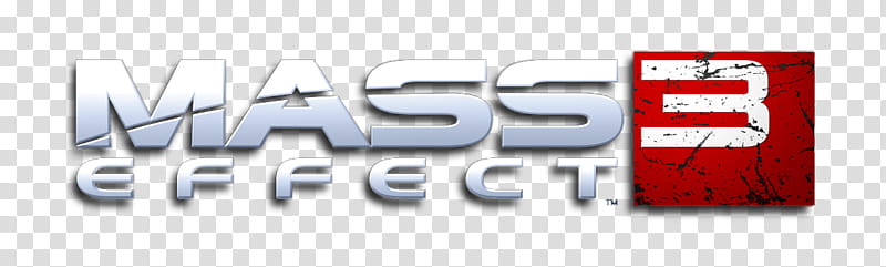 Mass Effect logo shadow, Mass Effect logo transparent.