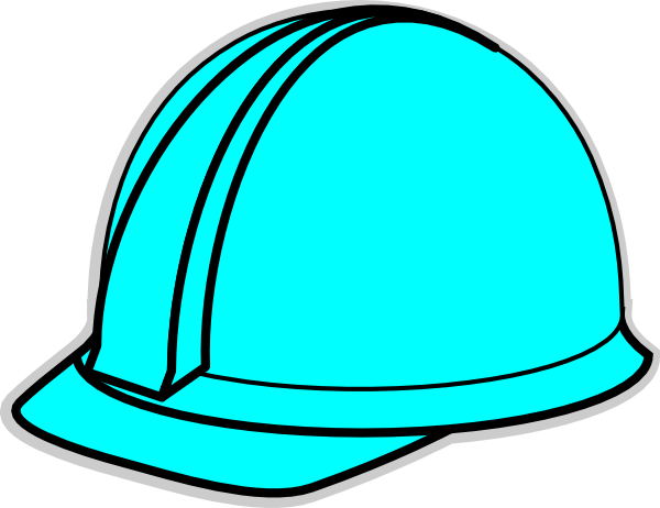 Turquoise Hard Hat Clip Art at Clker.com.