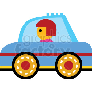 cartoon family car vector icon clipart. Royalty.