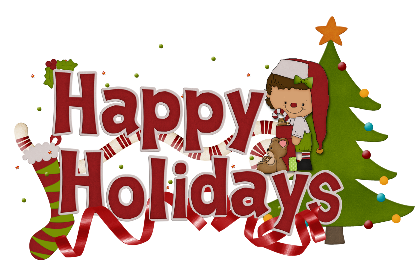 free happy holidays clip art.