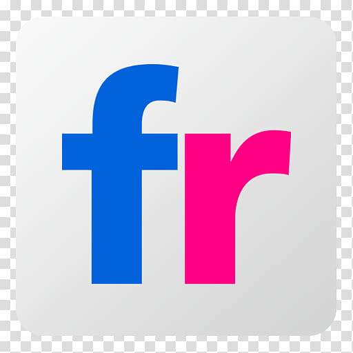 Flat Gradient Social Media Icons, Flickr, FR logo.