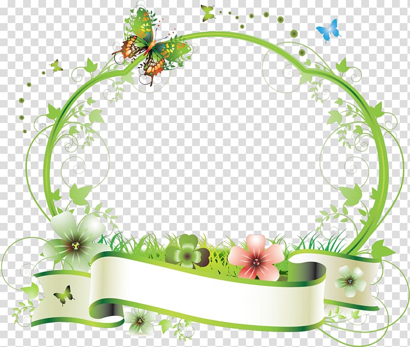 Frames Flower , aqua frame transparent background PNG.