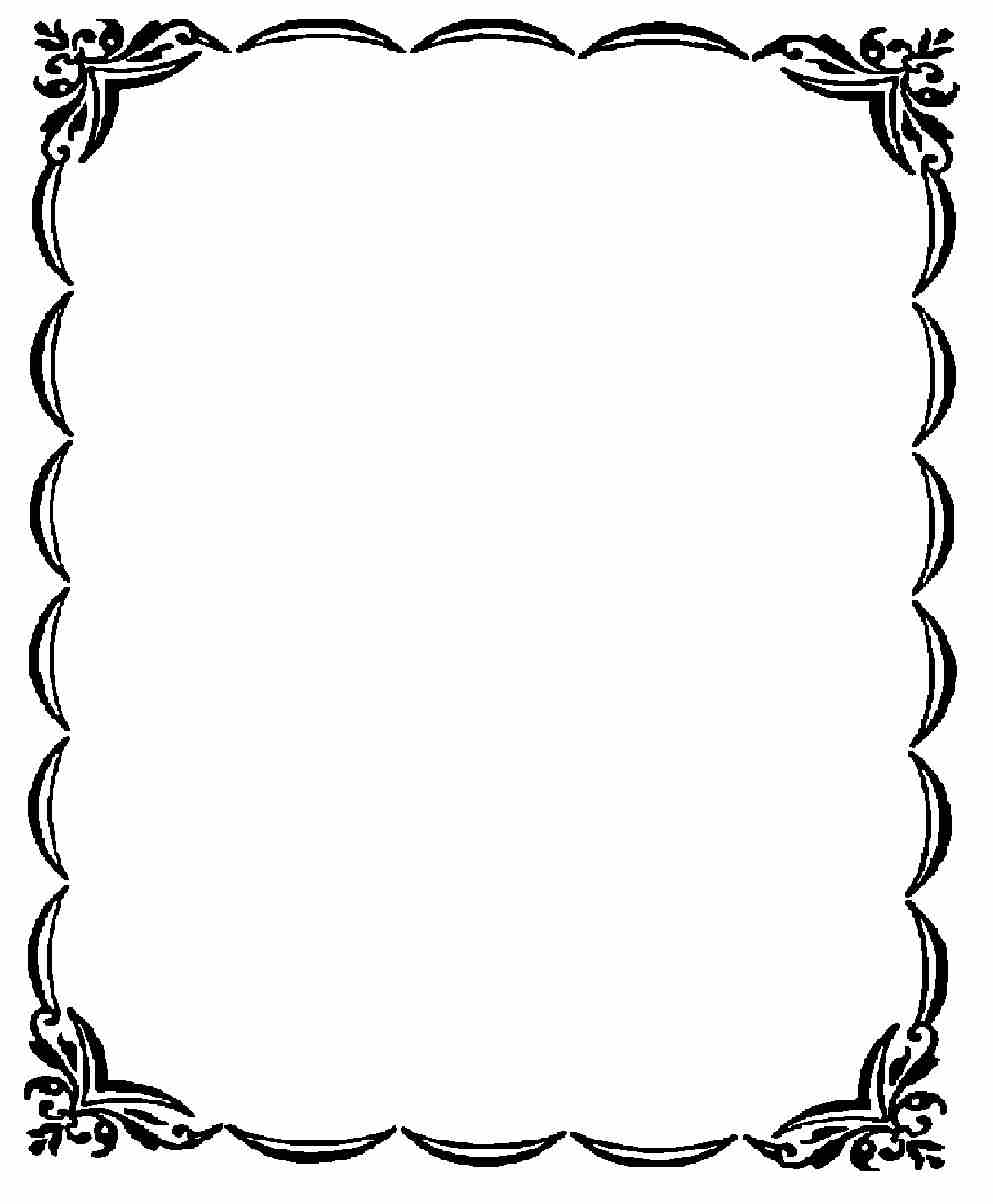 Frames clipart black and white, Frames black and white.