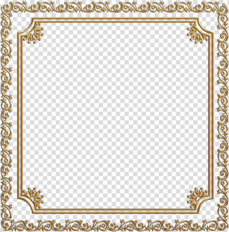 Frames , golden frame transparent background PNG clipart.