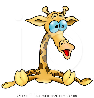 Baby Giraffe Clip Art.