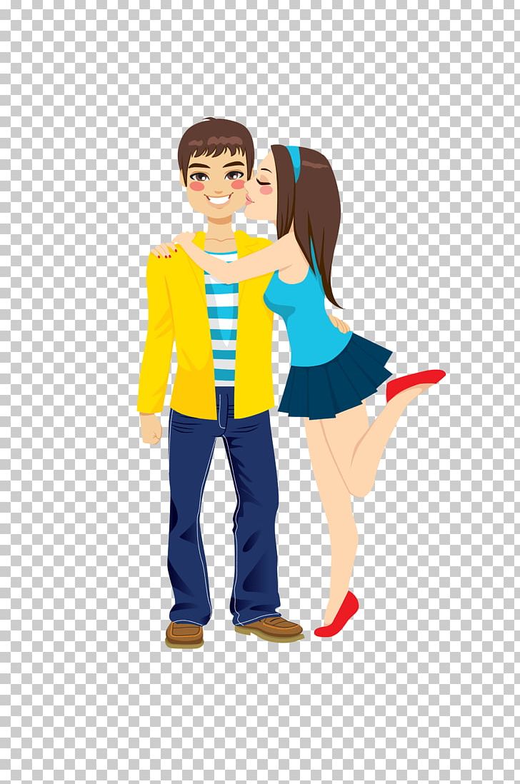 Girlfriend Boyfriend Kiss Romance PNG, Clipart, Boy, Cartoon.