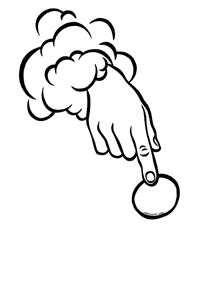 Free LDS Finger of God Clipart.