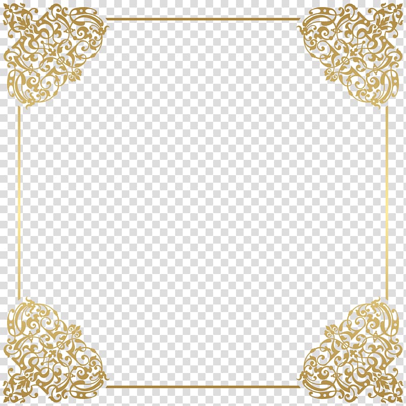 Brown floral border, Gold frame frame , Gold Border Frame.