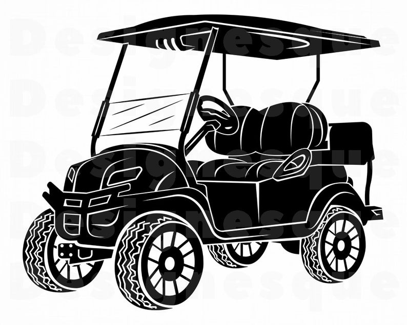 Golf Cart #2 SVG, Golf Cart Svg, Golf Cart Clipart, Golf Cart Files for  Cricut, Golf Cart Cut Files For Silhouette, Dxf, Png, Eps, Vector.