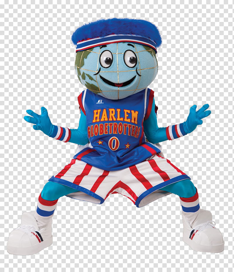 New s, Harlem Globetrotters mascot transparent background.