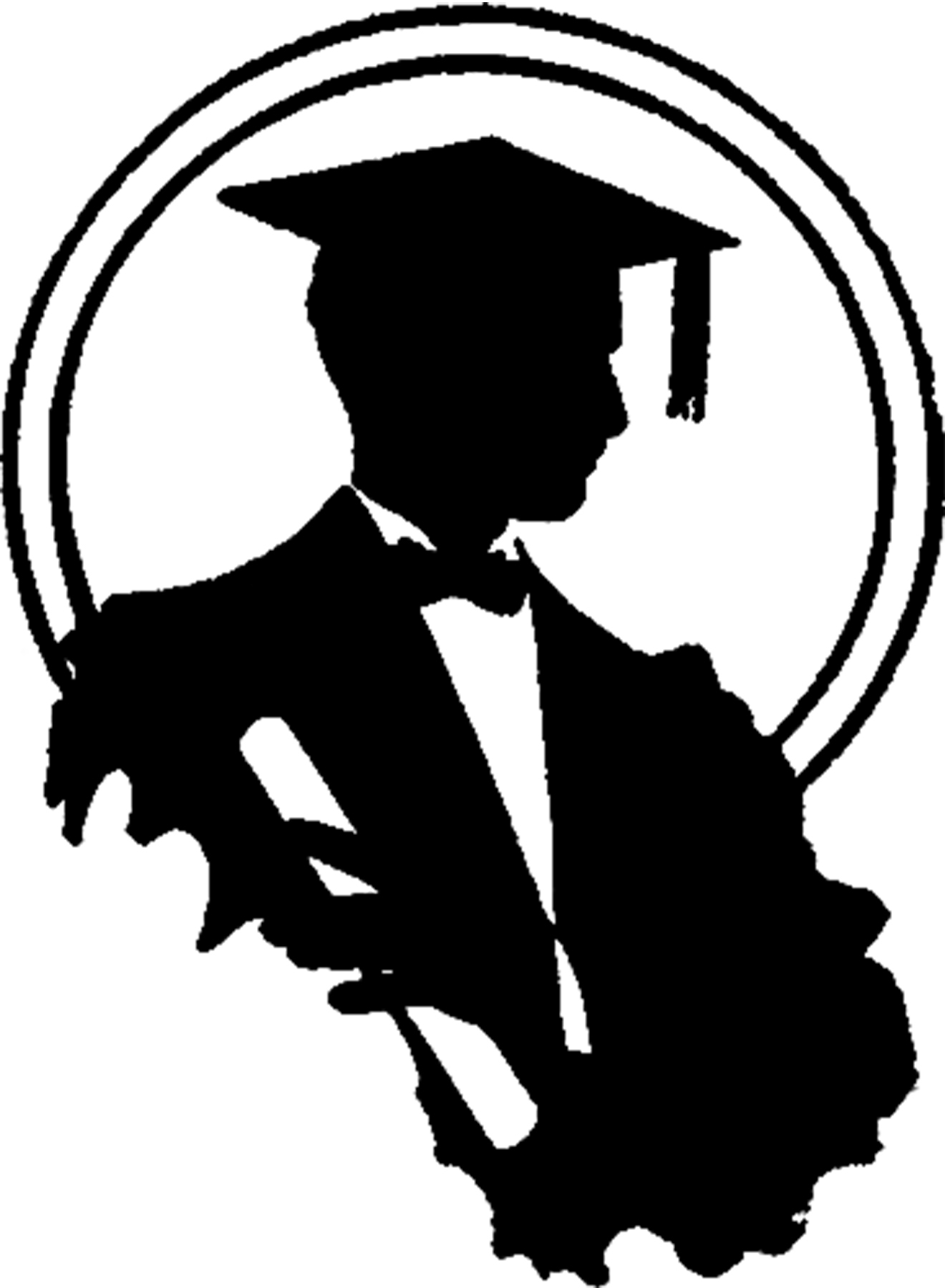 Graduation Silhouette Image.