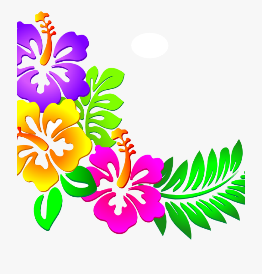 Hawaiian Flower Clipart Hawaiian Flower Clip Art Tropical.