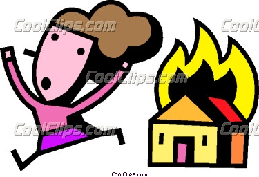 House On Fire Clip Art.