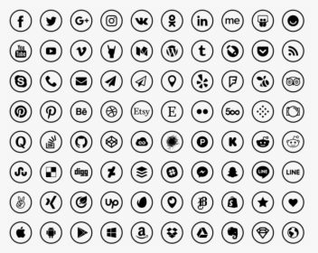 Media Icons Computer Sketch Social Free Clipart Hd.