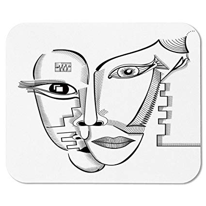 Amazon.com: Surrealistic Non Slip Mouse Pad,Modern Cubism.