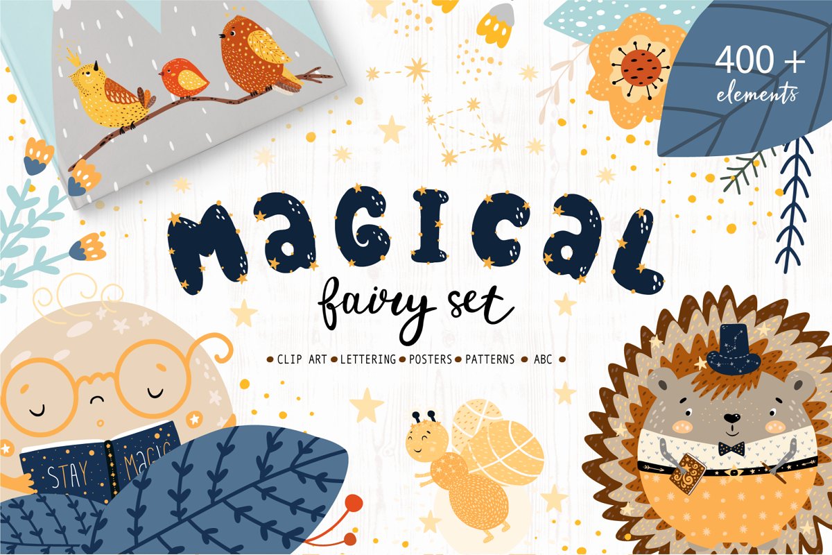 Magical Fairy Set kids creator ~ Illustrations ~ Creative Market.