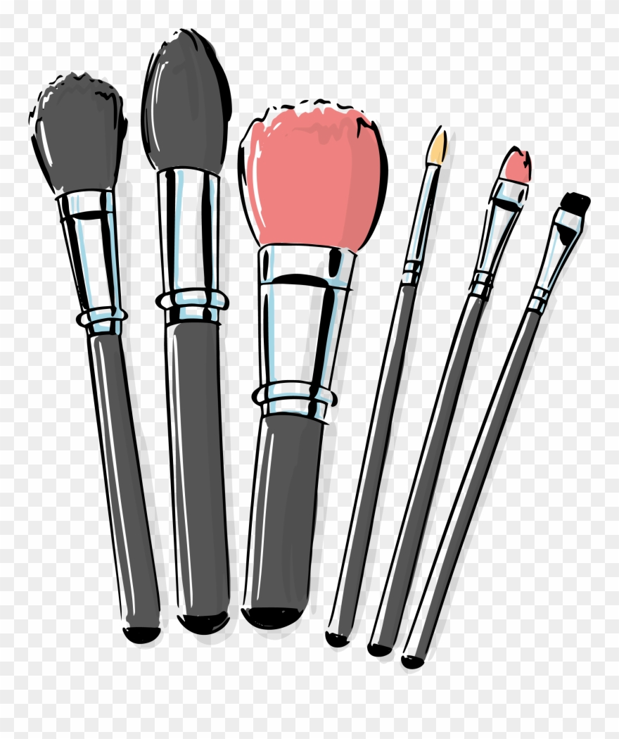 Cosmetic Vector Makeup Brush Clipart (#2804325).