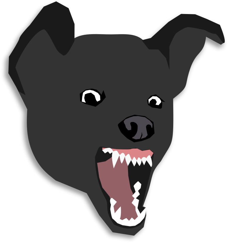 Free Clipart: Mean Dog.