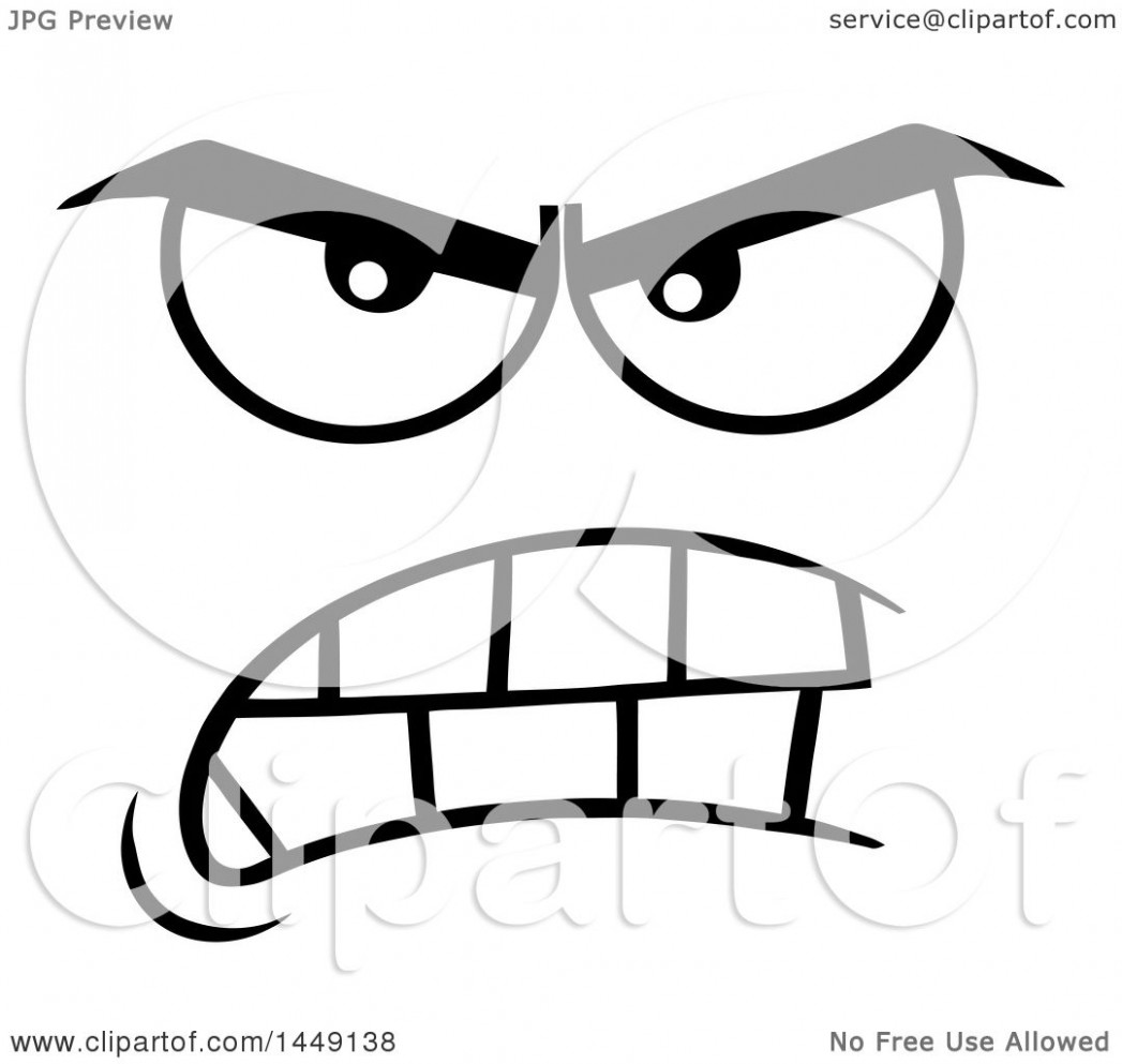 Mean face clipart 4 » Clipart Station.