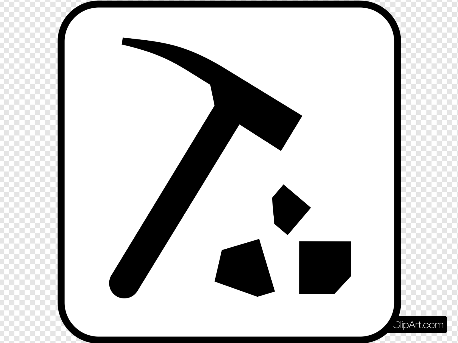 Mining Or Rock Breaking Clip art, Icon and SVG.