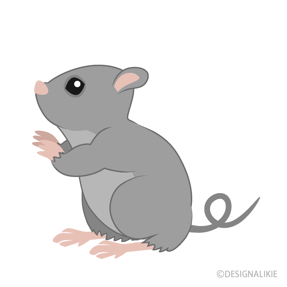 Free Looking up Mouse Clipart Image｜Illustoon.