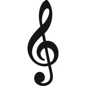 Single Music Notes Clip Art.