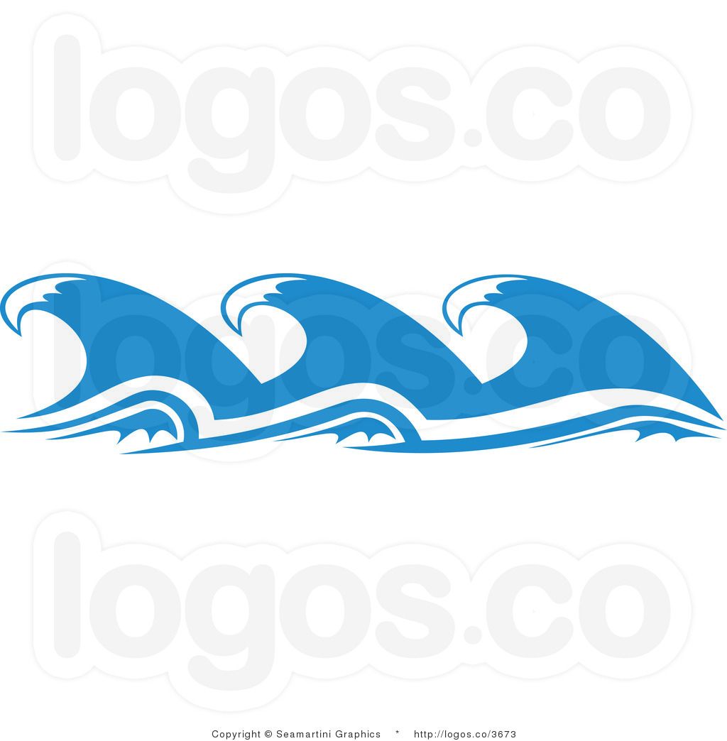 Cartoon Ocean Waves.