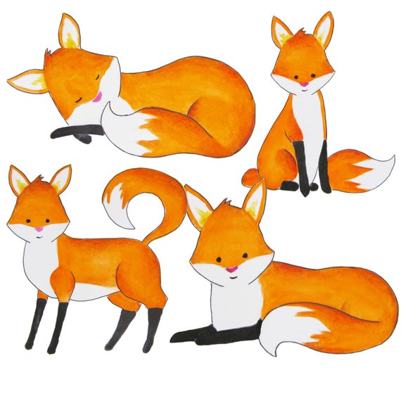 Foxes clipart 2 » Clipart Station.