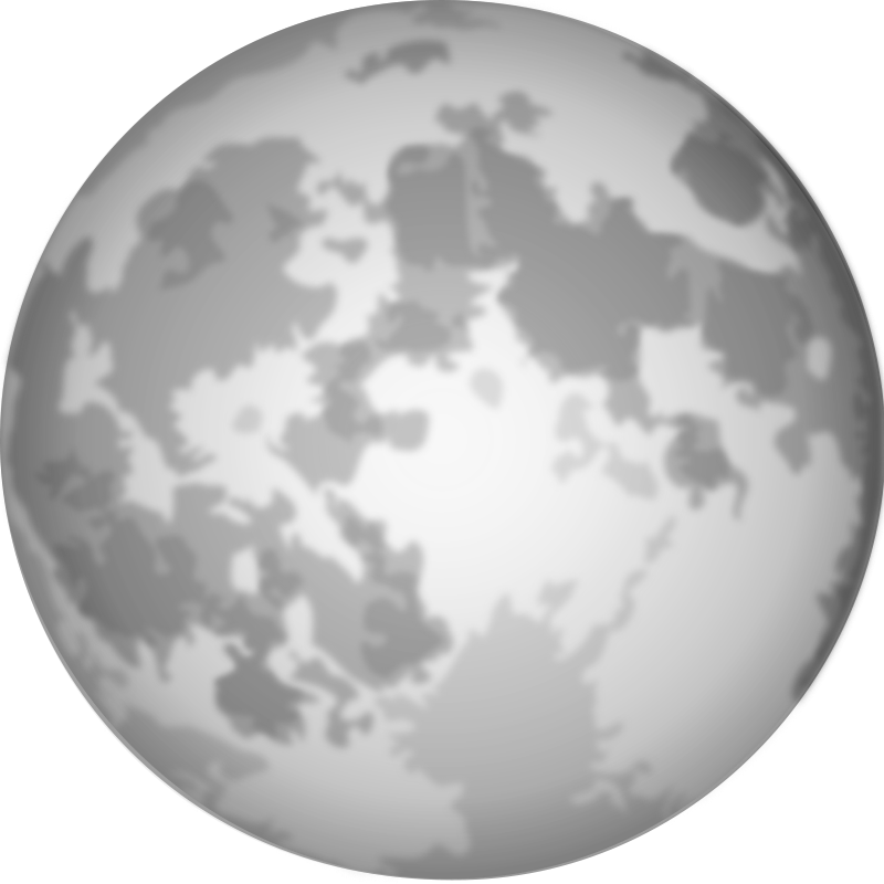 Free Clipart: Halloween Bright Full Moon.