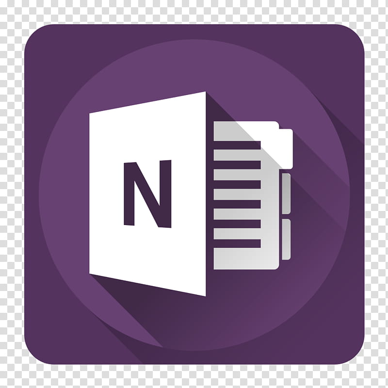 Shadow Microsoft Icons, OneNote transparent background PNG.