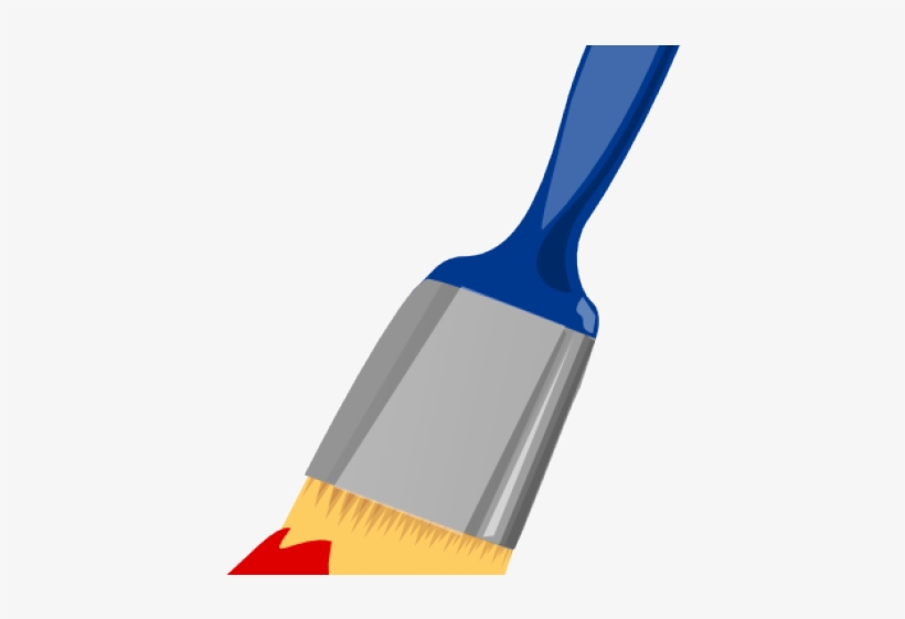 Paint Brush Clipart Red.