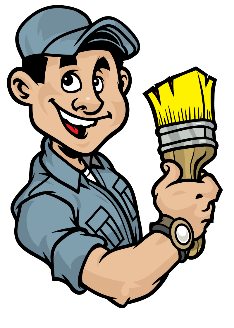 Contractor clipart painter, Contractor painter Transparent.