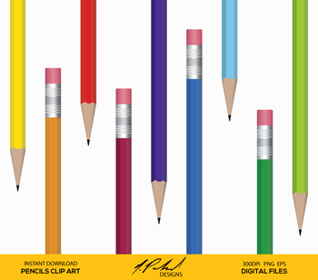 Pencil Digital Clip Art.