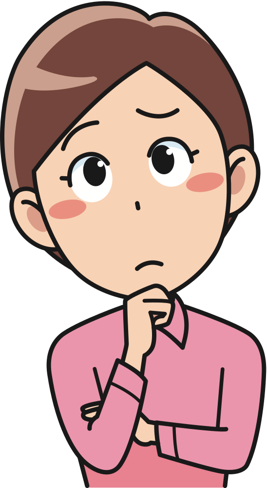 Perplexed Female Clipart.