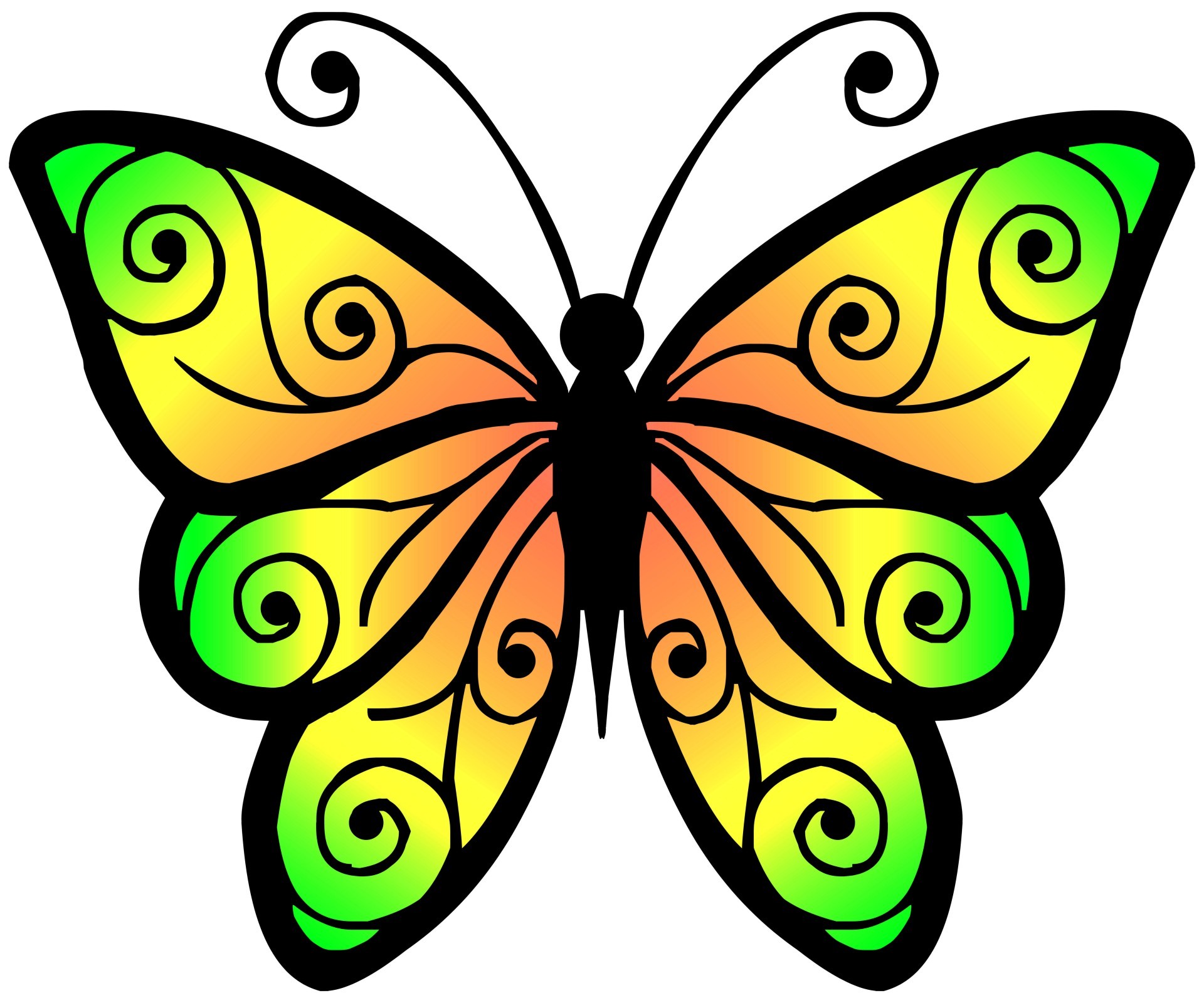 Clipart of butterflies 4 » Clipart Station.