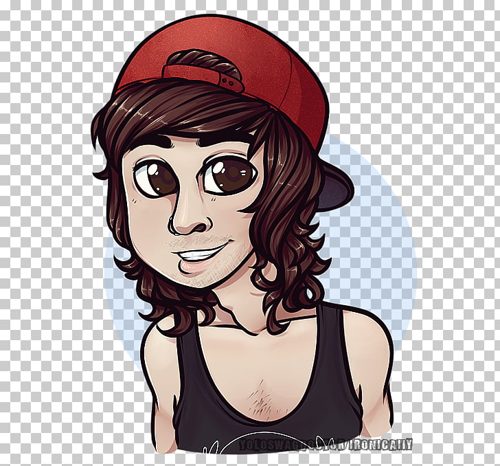 Vic Fuentes Cartoon Drawing Pierce The Veil, pierce PNG.