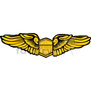 Pilot wings clipart. Royalty.