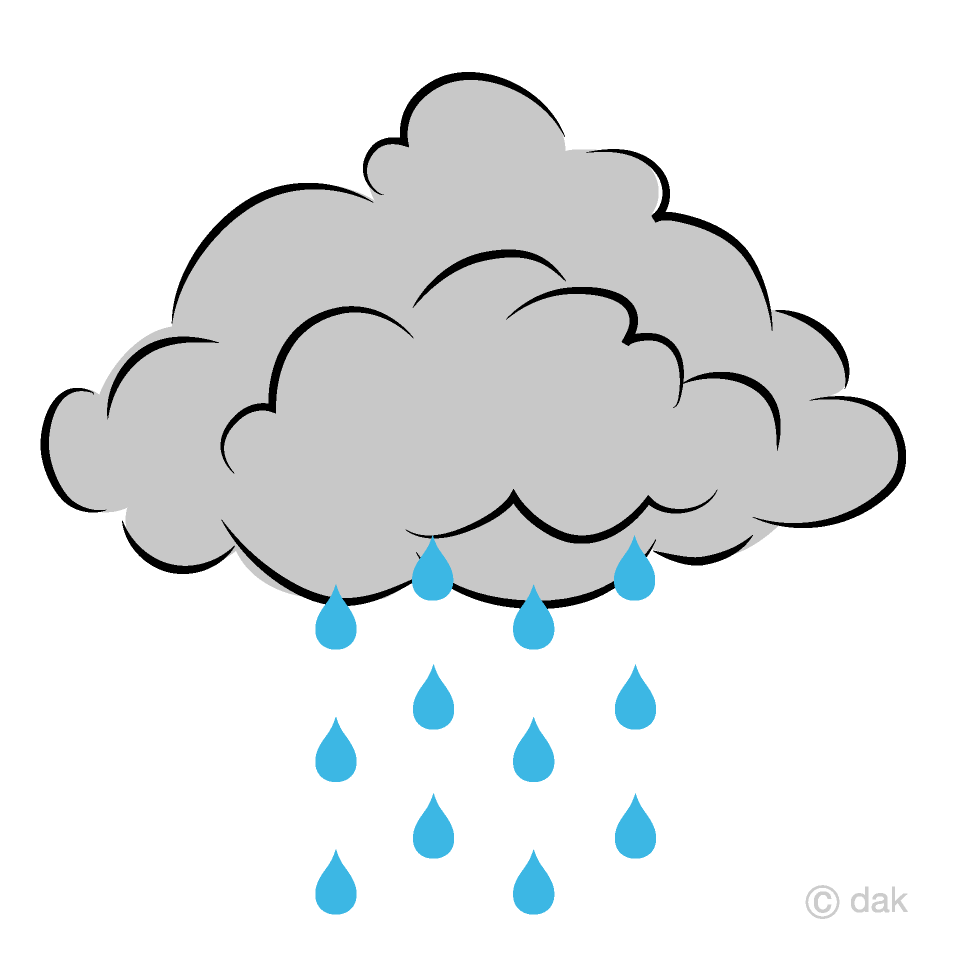 Free Rain Cloud Clipart Image｜Illustoon.