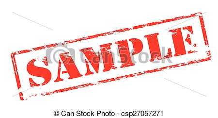 Sample Stamp Clipart.