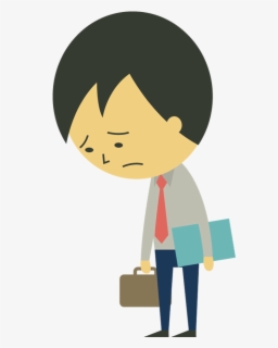 Free Sad Person Clip Art with No Background.