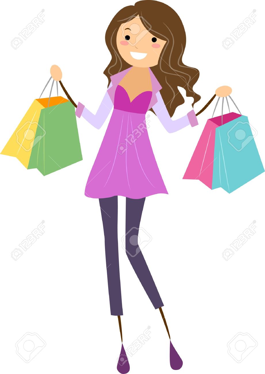 Collection of 14 free Shopping clipart popular girl aztec clipart.