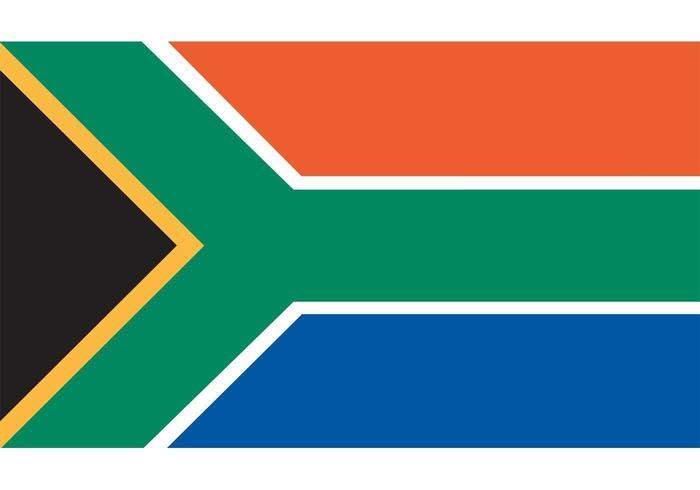 South African Flag Vector.