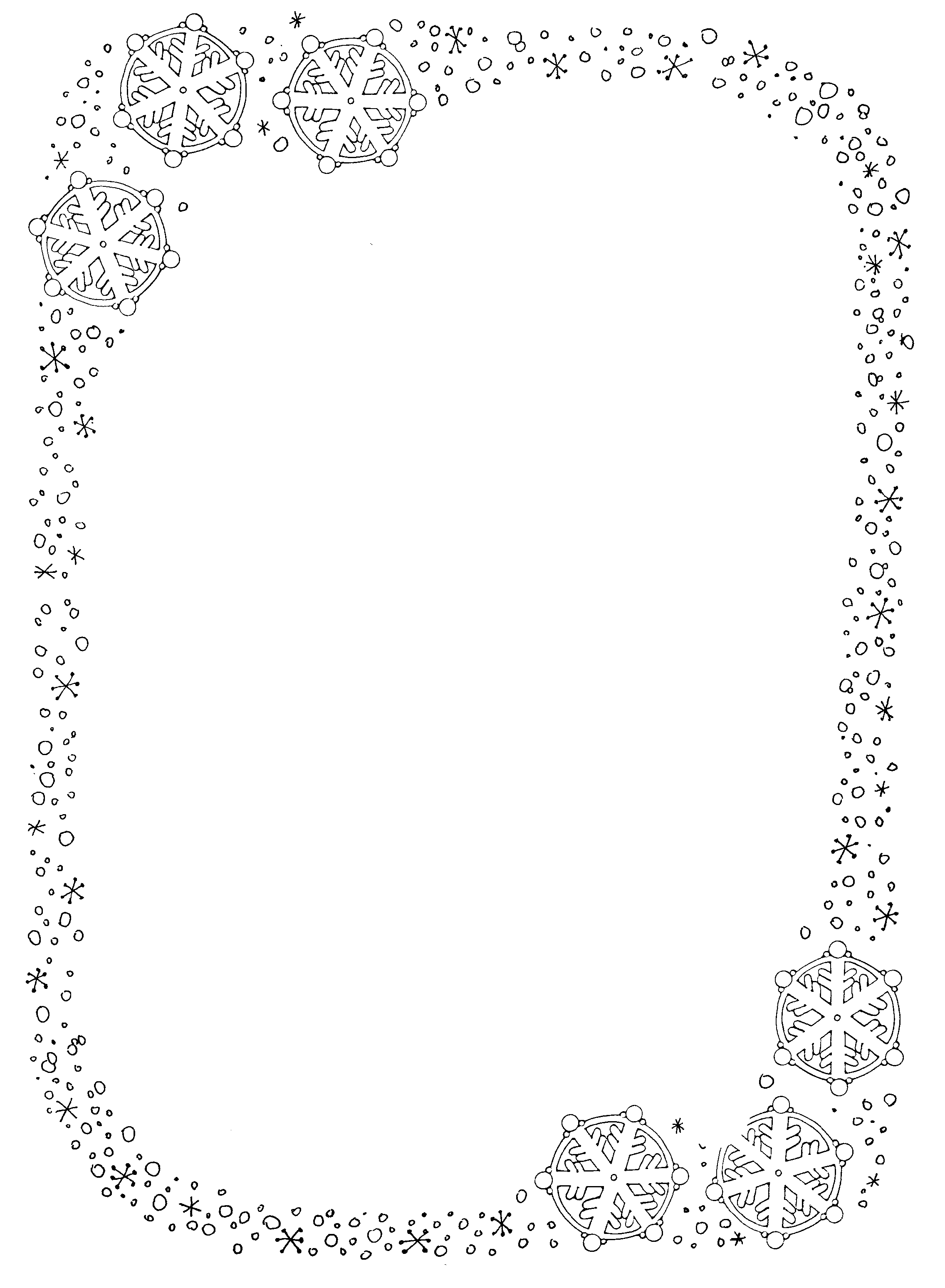 Snowflake Border Clipart#2208789.