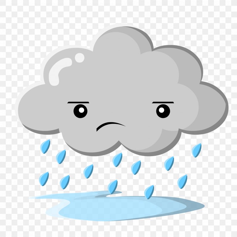 Rain Cloud Clip Art, PNG, 2000x2000px, Rain, Area, Blue.