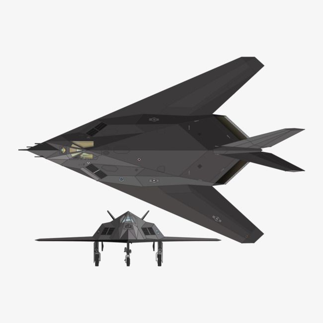 Stealth Aircraft, Fighter, F117a PNG Transparent Clipart.