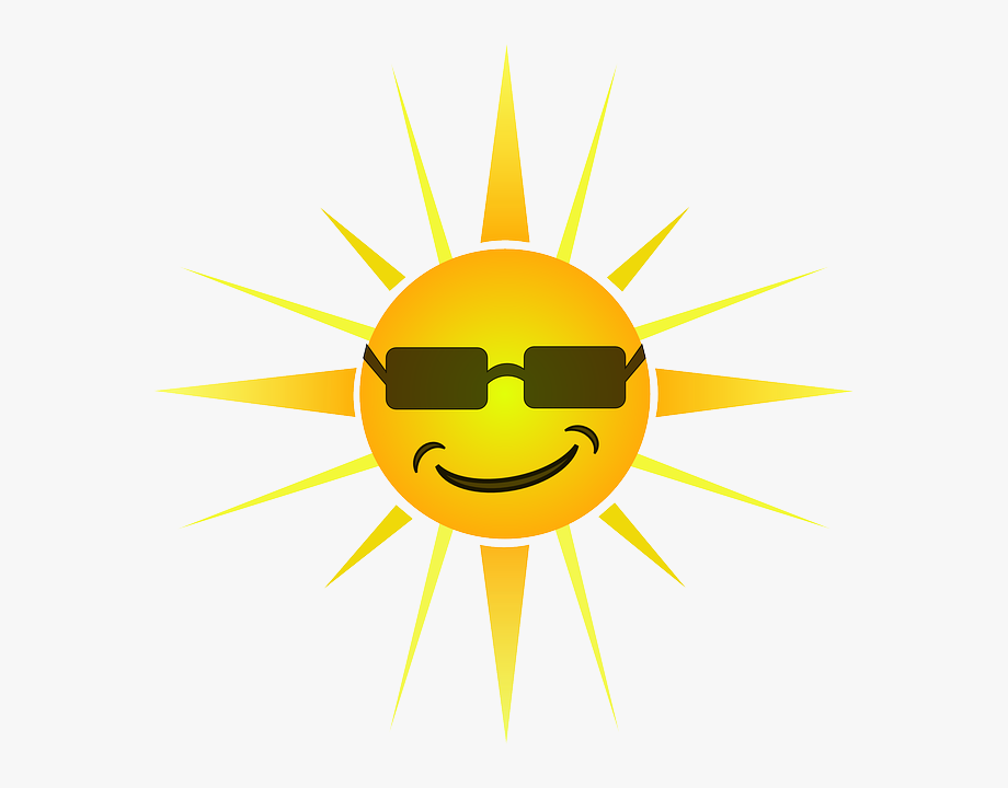 Sun Summertime Summer Face Happy Smile Sunglasses.