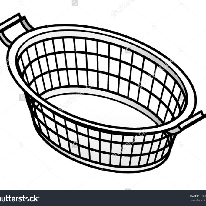 Clothes Basket Clipart.